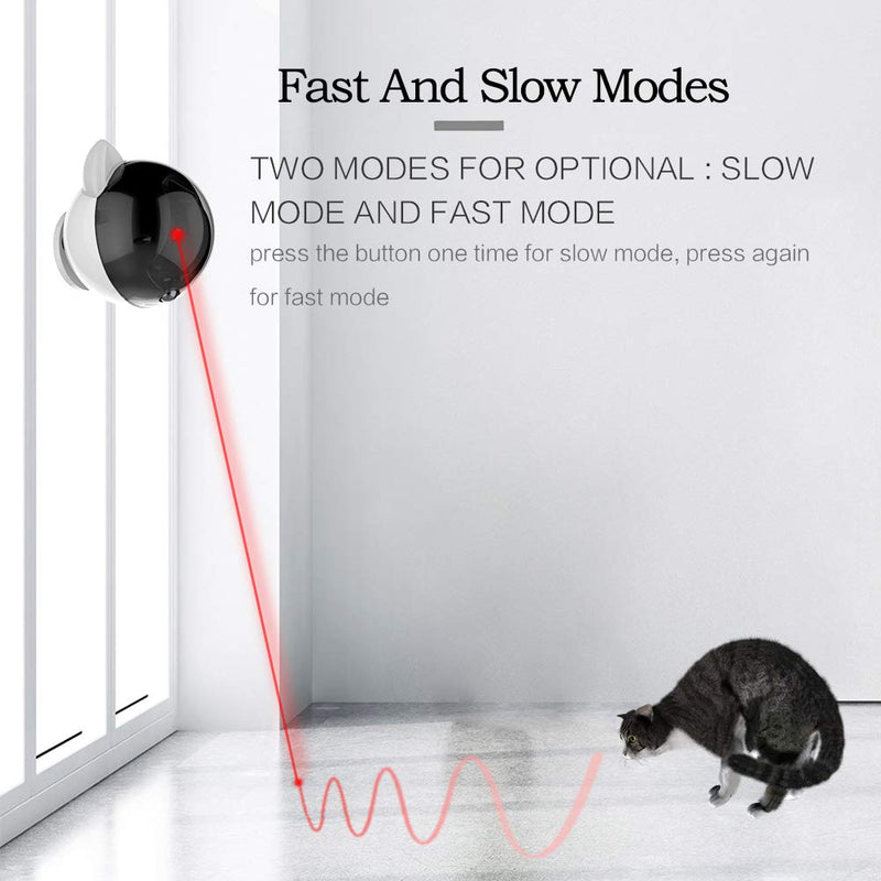 [Australia] - PetDroid Boltz Motion Activated Cat Laser Toy Automatic,USB Rechargeable Battery/Fast and Slow Random Pattern 
