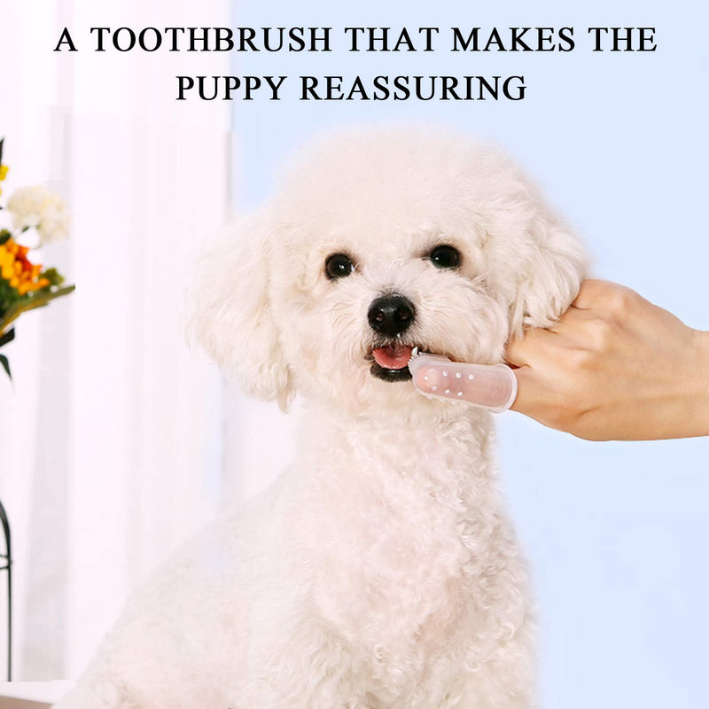 Dog Toothbrush for Dog Teeth Cleaning, Soft Silicone Finger Toothbrush for Dogs, Comfortable, No Damage to Gums, Natural, EP, Used as Cat Toothbrush and All Pet as Well(6PCS) 6PCS - PawsPlanet Australia