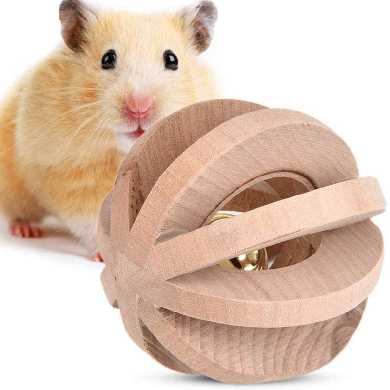 Amasawa 2 Pieces Hamster Chew Toys,Natural Wooden Toys,Gerbil Rat Guinea Pig Chinchilla Chew Toys,Roller Teeth Care Molar Toy,Suitable for Hamsters, Rabbits and Parrots to Play with Molar Toys - PawsPlanet Australia