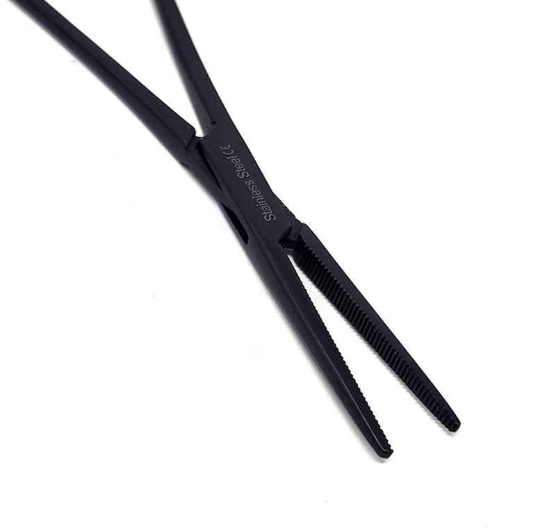 Dog Pet Ear / Nose Hair Puller Grooming Hemostat Locking Forceps Pliers, 5.5" (14cm), Straight (Black) Black - PawsPlanet Australia