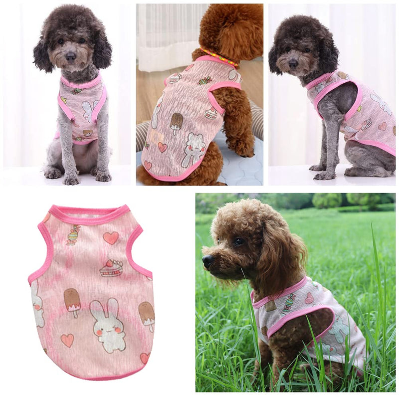 Dog Cooling Vest,Dog Cooling Coat,Dog Cooling Jacket,Cool Jackets for Dogs,Pet Cooling Vest for Outdoor Hiking Training,Rabbit Pink/S - PawsPlanet Australia