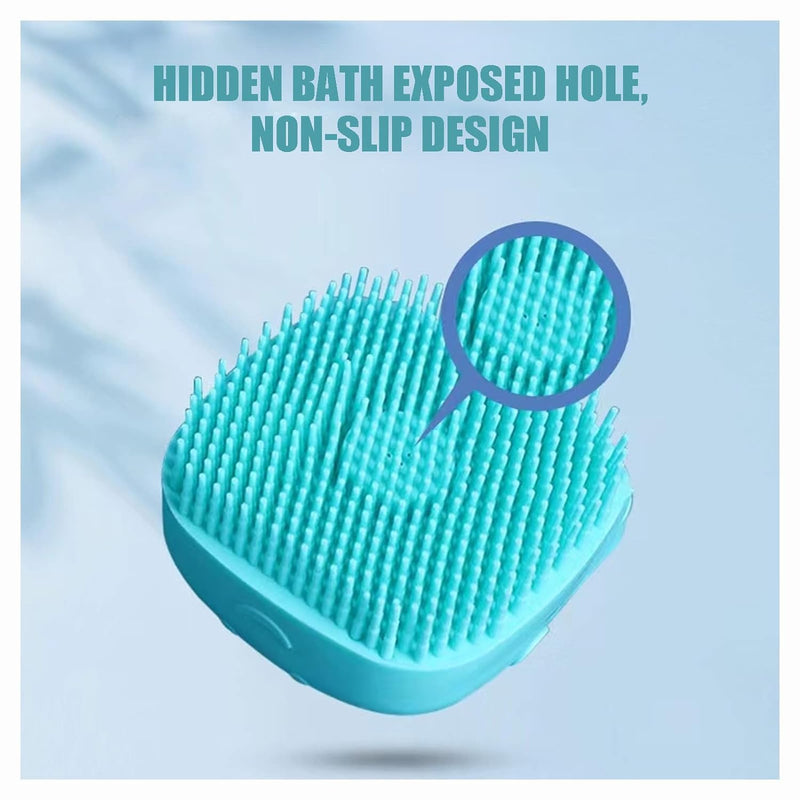 Taicols Pack of 3 pet massage brushes for dogs, shower brush silicone, super soft silicone bath brush, bath brush with shampoo dispenser for dogs, cats, silicone massage, bath brush for pet shower - PawsPlanet Australia