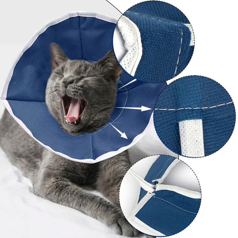 KGDUYC Recovery Collars for Dogs, Recovery Collar, Soft Collar for Puppies, Small Dogs and Cats After Surgery and Injuries (Blue, M) - PawsPlanet Australia