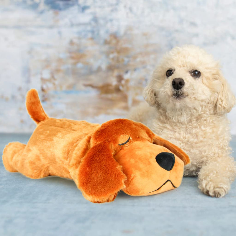 IFOYO Puppy Heartbeat Stuffed Toy,Puppy Calming Create Training Sleep Aid Behavioral Pet Anxiety Relief and Calming Aid Brown - PawsPlanet Australia