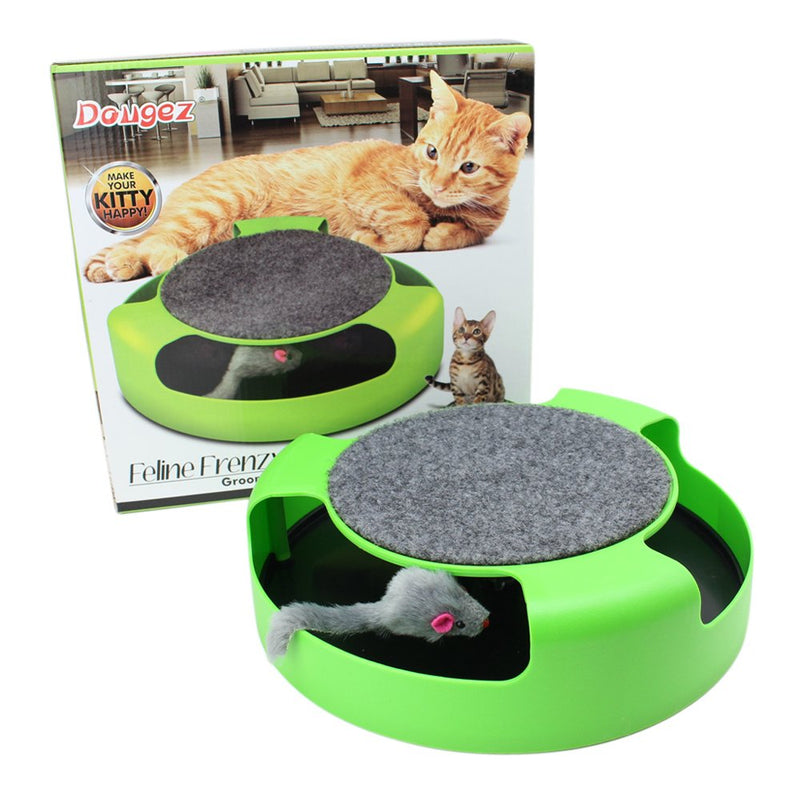 [Australia] - We Pay Your Sales Tax Cat Interactive Toy ~ Cat Catch a Running Mouse and Scratch Pad (KT000108) 