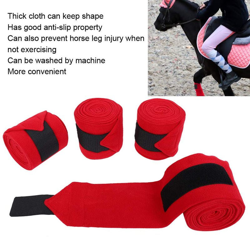 4Pcs Elastic Horse Leg Bandage Cohesive Wrap Alternative Horse Bandages Non-Slip Horse Wrap for Injury Protection and Leg Support Training Exercising - PawsPlanet Australia