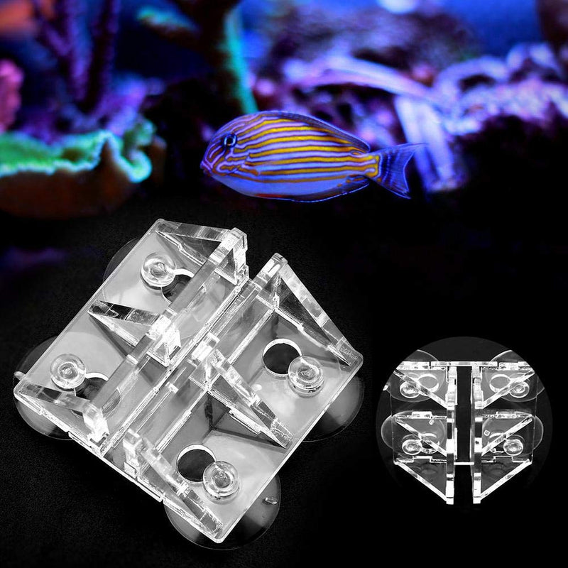 [Australia] - Hffheer Fish Tank Isolation Clip Acrylic Aquarium Fish Tank Breeding Separator Glass Suction Cup Divider Sheet Holder Clip S 