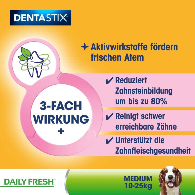 Pedigree Dentastix - Fresh Daily Dental Chews Medium Dog, 112 Sticks - 2.88 kg megapack (4 x 28 Sticks) - PawsPlanet Australia