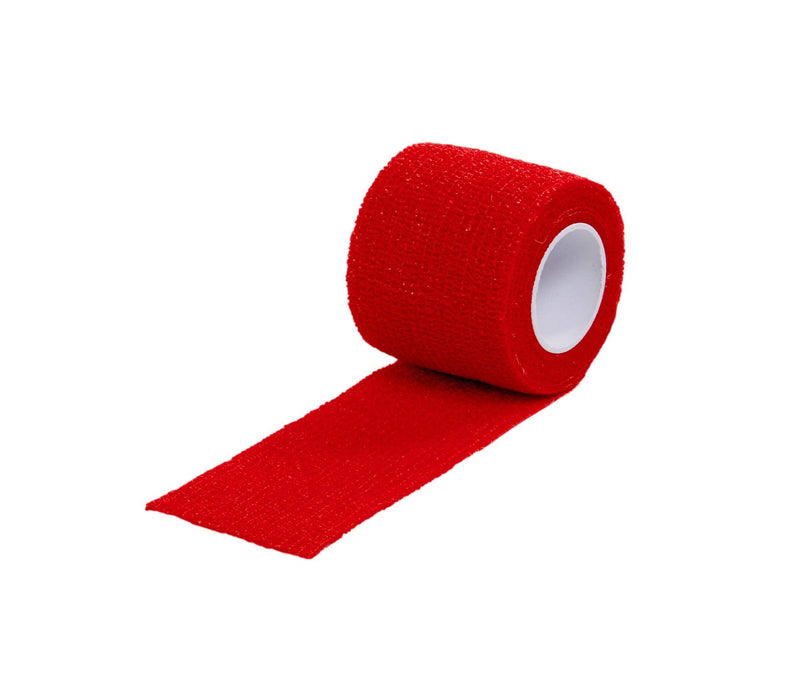 Kruuse Vet-Flex Bandage Rolls for Dogs, 4.5 x 5 cm, Red, 10-Piece - PawsPlanet Australia