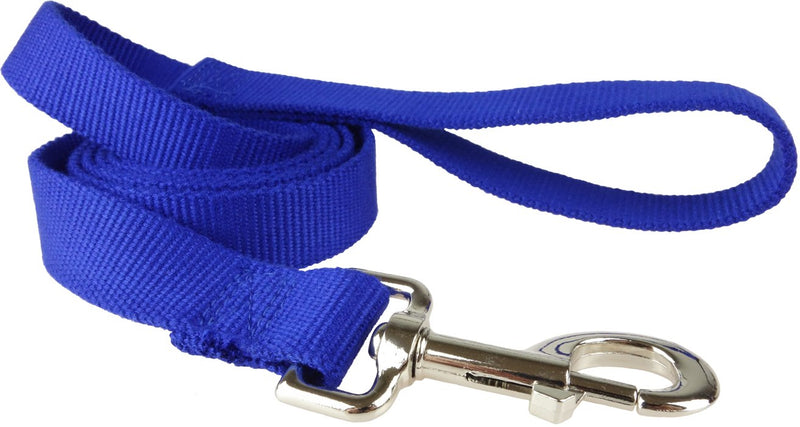 [Australia] - Organic Bamboo Dog Leash - Happy's Eco-Friendly Pet Leash, Durable 4-Foot Long and 5/8 inch Wide, Metal Hook, Stronger, Safer and Softer Than Basic Nylon (Fits Happy's Extra-Small Collars) Blue 