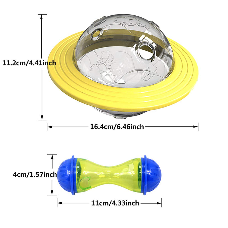 Yueser Dog Treat Ball, Dog Food Dispensing Ball Toy Tumbler Toy and Cat Food Dispenser Activity Snack Ball for Cats and Dog of All Ages - PawsPlanet Australia