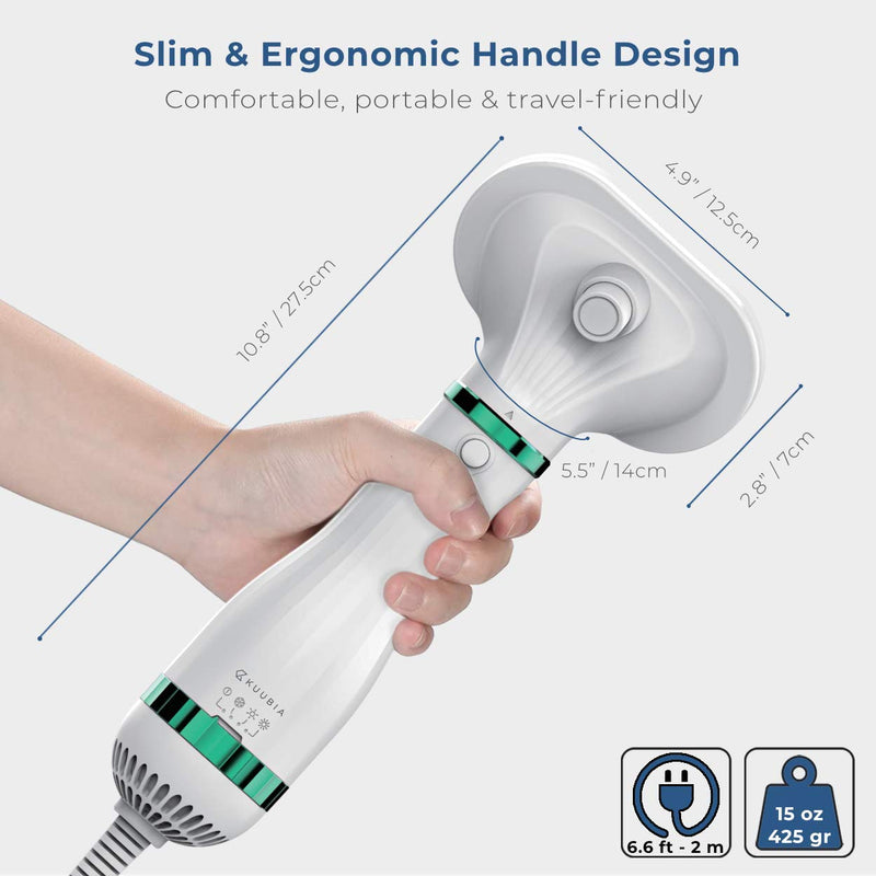 Dog Hair Dryer for Dogs & Cats | Portable and Quiet 2 in 1 Pet Hair Dryer with Self Cleaning Slicker Brush | Cat & Dog Blower Grooming Dryer | Professional Pet Blow Dryer | Adjustable Temperature - PawsPlanet Australia