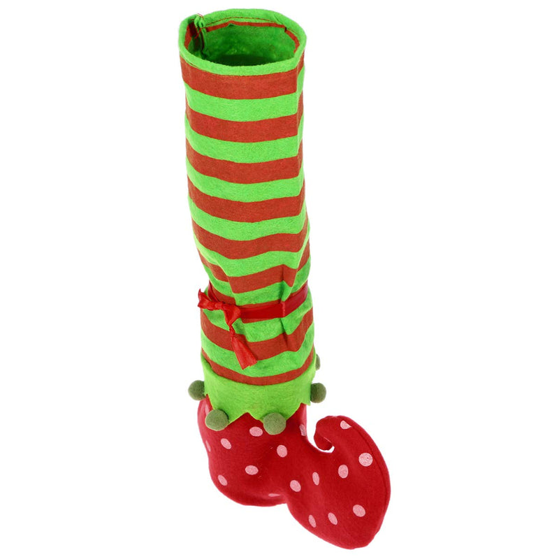 BESTOYARD 14” Christmas Elf Stuffed Legs Stuck Elf Chair Stocking Slipper - Xmas Holiday Indoor Outdoor Decoration - PawsPlanet Australia