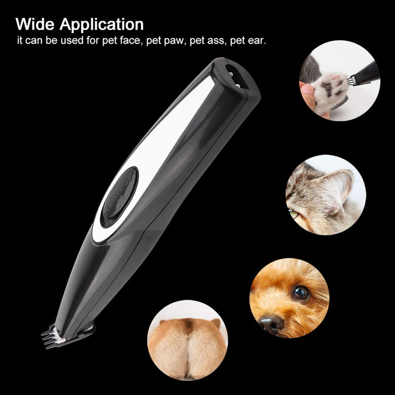 TOPINCN Electric Pet Dog Hair Trimmer Professional Wear-Resistant USB Cat Face Paw Ass Ear Shaver Grooming Hair Clipper Machine - PawsPlanet Australia