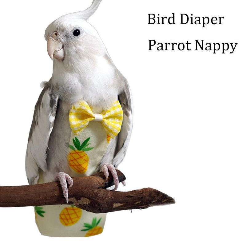 NA Bird Diaper Parrot Nappy Flight Suit Reusable Pant Pilot Clothing for Budgie Parakeet Cockatiel Cockatoo - PawsPlanet Australia