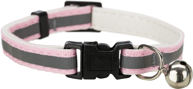 Trixie Kitten Nylon Collar, Black/Pink/Orange/Violet(Reflective) Black/Pink/Orange/Violet(Reflective) - PawsPlanet Australia