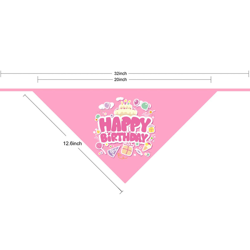 [Australia] - Moropaky Dog Bandanas Birthday Bandana Boy Girl Triangle Scarf for Small Medium Large Dogs Cats Pets 