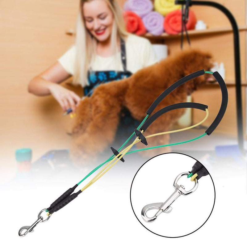 Pet No-Sit Haunch Holder Pet Grooming Table Harness Double Noose Pet Grooming Loop Adjustable Steel Wire Pet Grooming Tools Holder for Dog Grooming Table and Arm(S) S - PawsPlanet Australia