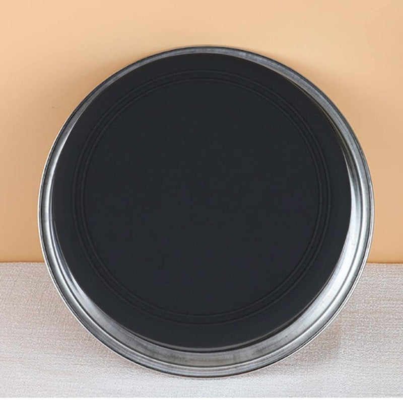 SUOXU Thick Stainless Steel Dog Bowl, Dog Cat Plate Bowls With Non-slip silicone Bases,Puppy Feeding Bowls,Dishwasher Safe Dog Cat Water Bowls and Feeder Bowls?S-14cm? S Black - PawsPlanet Australia