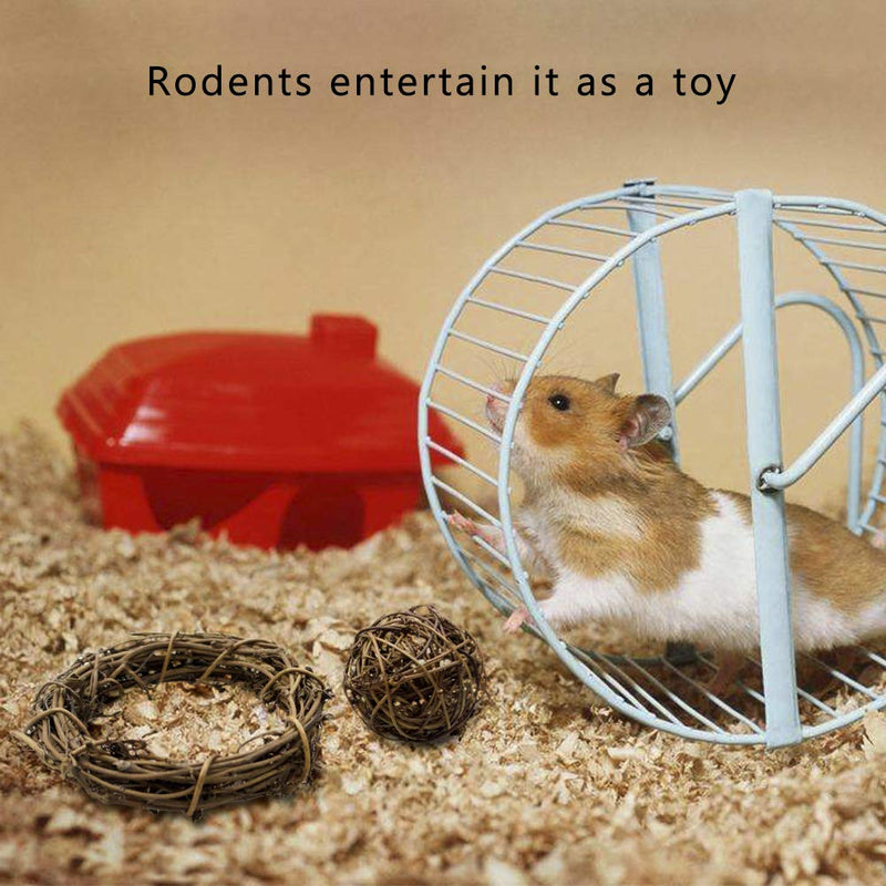 [Australia] - Rieibi Hamster Chew Toys, 6 Pack Natural Wooden Play Toy Teeth Care Molar Toys for Small Animals Rat Gerbils Guinea Pigs Chinchillas Hamster and Squirrels 