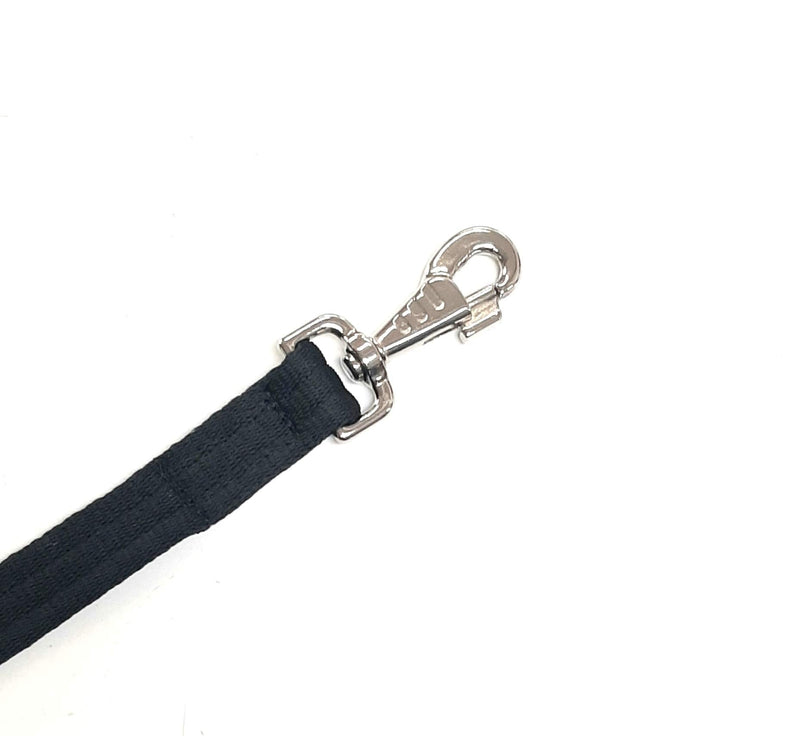 Church Products UK Horse Lunge Line Large Dog Lead Leash 25mm Black Padded Air Webbing Strong Very Soft Durable (5ft, 1.5 Metres Approx) 5ft (1.5 Metres) Approx - PawsPlanet Australia