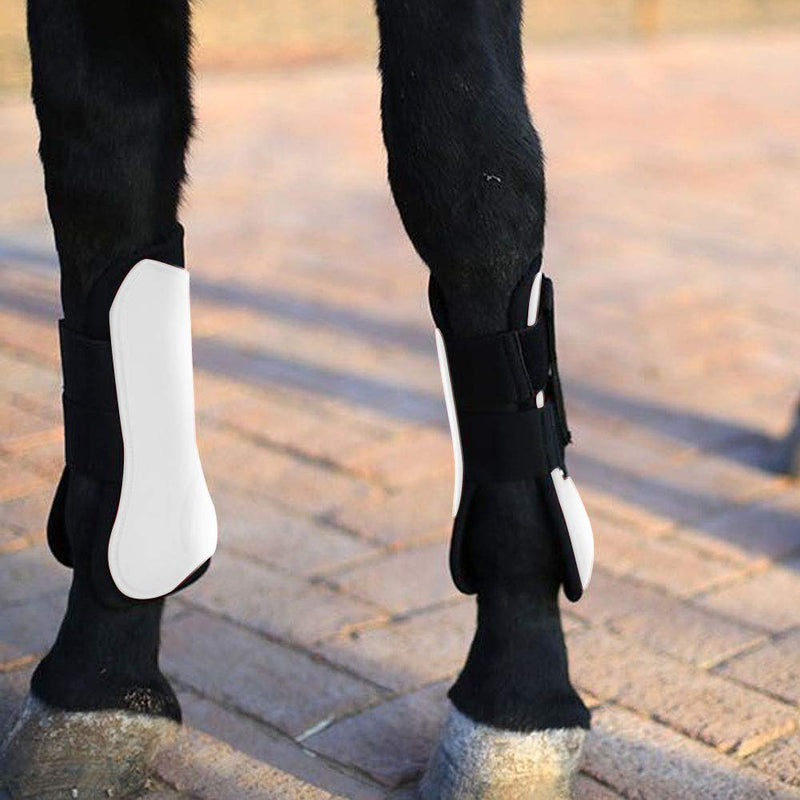 Nannday White Horse Leg Support Horse Leg Wraps, Leg Boot Protection Horse Leg Support, Equestrian Wrap Guard Equipment for Equestrian Equipment Leg Support Front leggings - PawsPlanet Australia