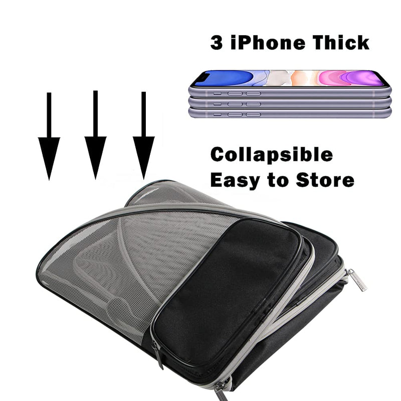Cat Backpack Carrier, Full Ventilation Pet Carrier Backpack for Cats and Small Puppy, Airline Approved Cat Carrying Backpack for Travel and Hiking Black Ventilation Design - PawsPlanet Australia