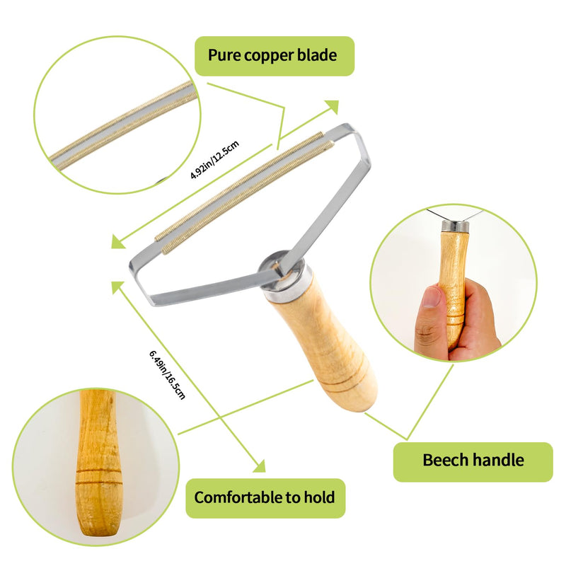 Lint remover, 2 pieces lint razor, portable, lint roller, pet hair remover, double-sided lint brush, manual reusable, cat hair remover, lint razor for clothes, carpet - PawsPlanet Australia