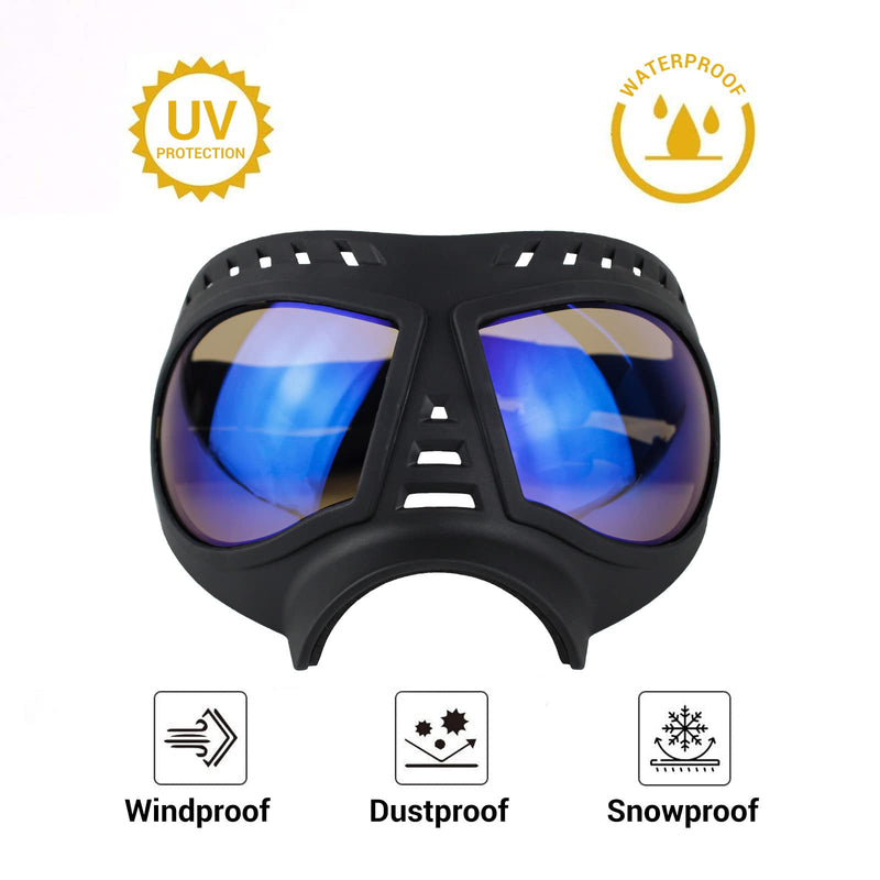 Dog Sunglasses Goggles Medium to Large Breed, Sun Light Protection Goggles for Medium Dogs, Windproof Large Dogs Mask Glasses for Outdoor Sports, Black - PawsPlanet Australia