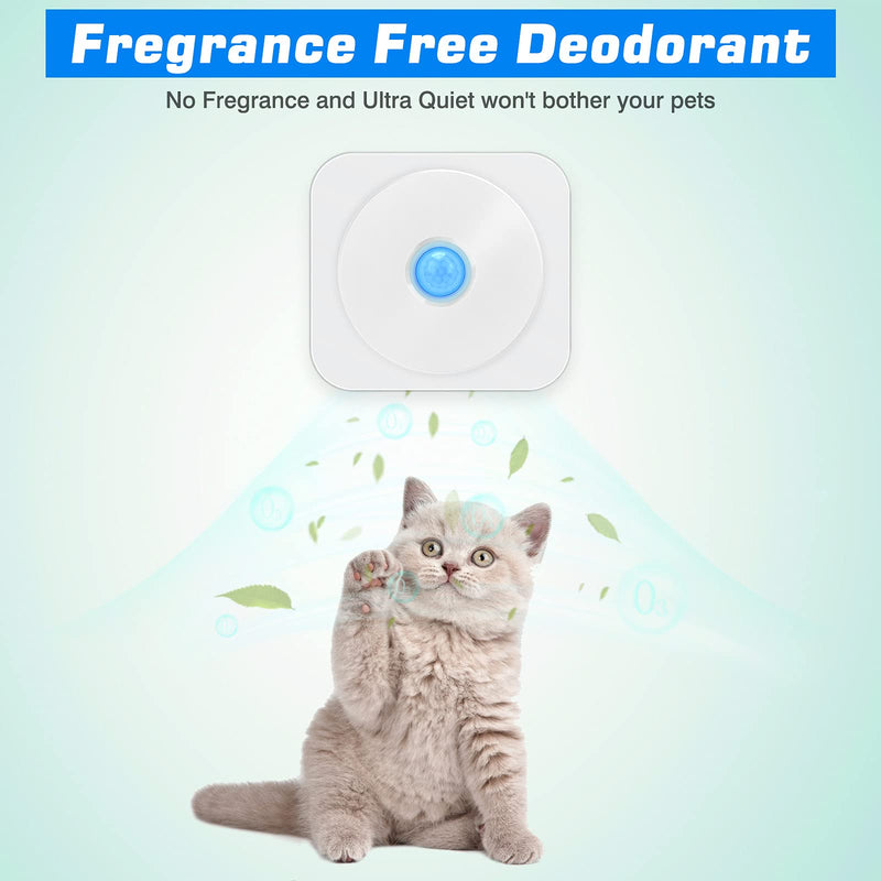 OPOLEMIN Smart Cat Litter Deodorizer, Odor-Free Cat Litter Box Solution, A Revolutionary Invention for Remove All Kinds of Smell of Cat Litter Box Pet House Bathroom Wardrobe Kitchen - PawsPlanet Australia