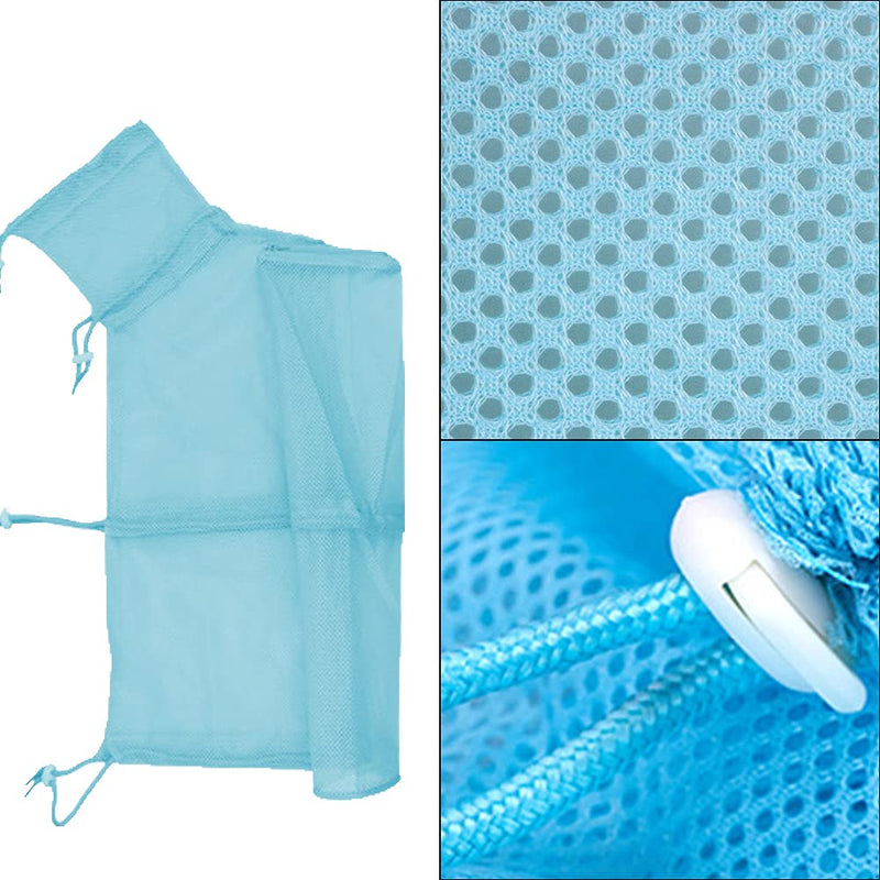 Juliyeh Cat Shower Bag, Cat Grooming Bag, Anti-bite and Anti-scratch Adjustable Shower Bag for Bathing, Nail Trimming, Ear Washing, Medication, Feeding, Blue - PawsPlanet Australia