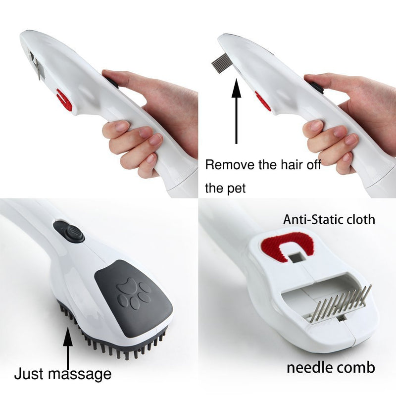 [Australia] - EZ SPARES Replacement for Dyson V7 V8 V10 V11 Pet Brush Grooming Cleaning Tool, Dog Cat Animal Pet Attachment Massage Handheld Soft Brush Electrostatic Absorption Instruction Gift 