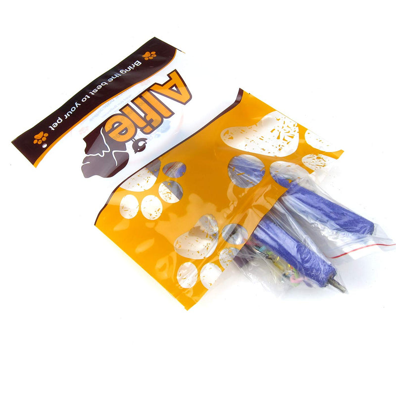 [Australia] - Alfie Pet - Wilde 2-Piece Set Sand Covered Perch for Birds Purple 