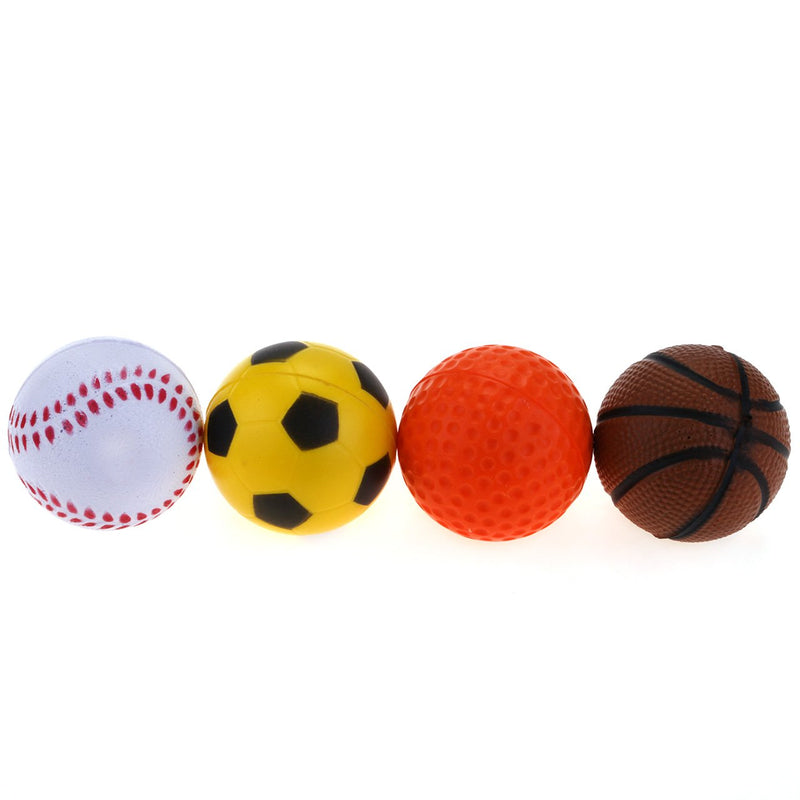 CHIWAVA 12 Pack 1.6 Inch Soft Rubber Foam Cat Toy Ball Sponge Sport Balls Kitten Interactive Toy Assorted Color - PawsPlanet Australia