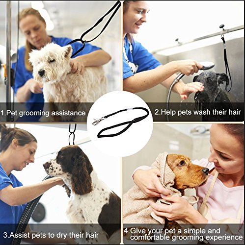 Dog Grooming Loop, Fdit Dog Grooming Restraint Dog Pet Noose Loop Animal Cat Lock Clip Rope Harness for Grooming Table Arm Bath L- 2 Pack - PawsPlanet Australia