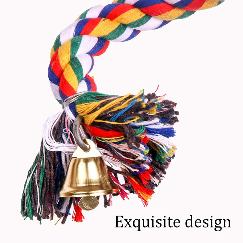 YUIP Rope Bungee BirdToy, Parrot toy rope, Bird Climbing CottonRope,Parrot Cotton Rope Spiral Ladder, a Bird Climbing Cotton Rope Color Cotton Rope. - PawsPlanet Australia