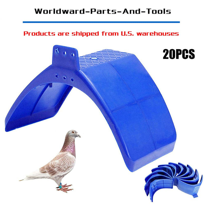 Bird Rest Stand, 20pcs Bird Holder Tool Frame Dwelling Supplies Bird Rest Stand Bird Roost Home Decor Frost and Heat Resisting Strong Toughness with Screw Positioning Hole - PawsPlanet Australia