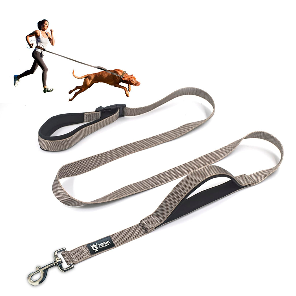 TSPRO Hands-Free Dog Leash Adjustable Walking Leash with Control Safety Handle and Robust Clasp for Small, Medium and Large Dogs Gray Length: 180 cm - PawsPlanet Australia