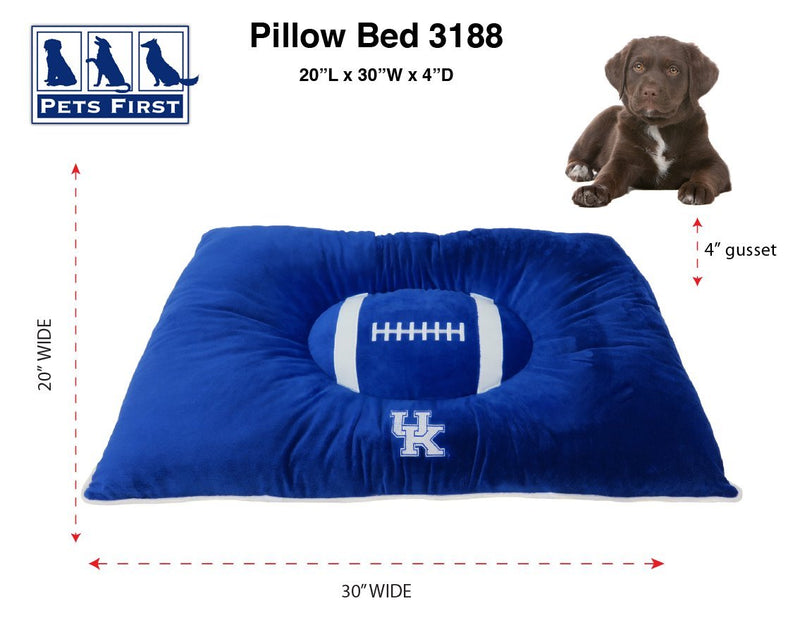 [Australia] - Pets First Collegiate Pet Accessories, Dog Bed, Kentucky Wildcats, 30 x 20 x 4 inches 