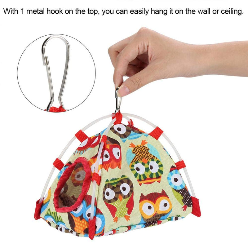 [Australia] - Sheens Parrot Hut Windproof House Bird Hanging Hammock Toy for Parakeet Cockatiel Cockatoo Conure Owl S 