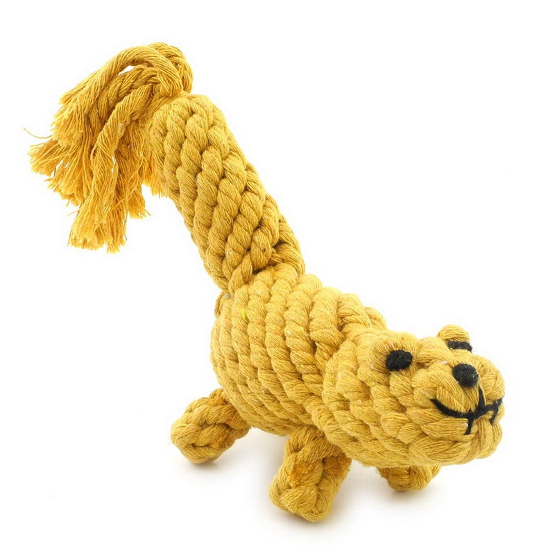 [Australia] - SMALLLEE_LUCKY_STORE XCW0009 Pet Tortoise Rope Chew Toy for Dogs, Green, Medium Squirrel 