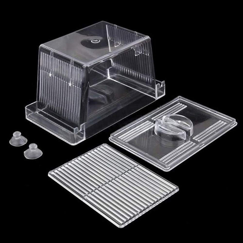 [Australia] - Aquarium Fish Tank Hatchery Breeder Box Breeding Tank, Baby Fish Separator Fish Tank Divider, Acrylic Fish Container Aquarium Fry Box for Baby Fishes Shrimp Guppy Clownfish Aggressive Fish 