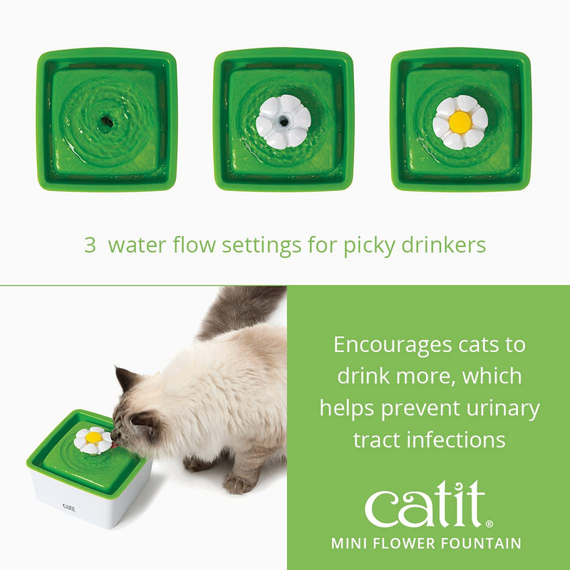 Catit Mini Flower Foutain for Kittens/Small Cats - PawsPlanet Australia