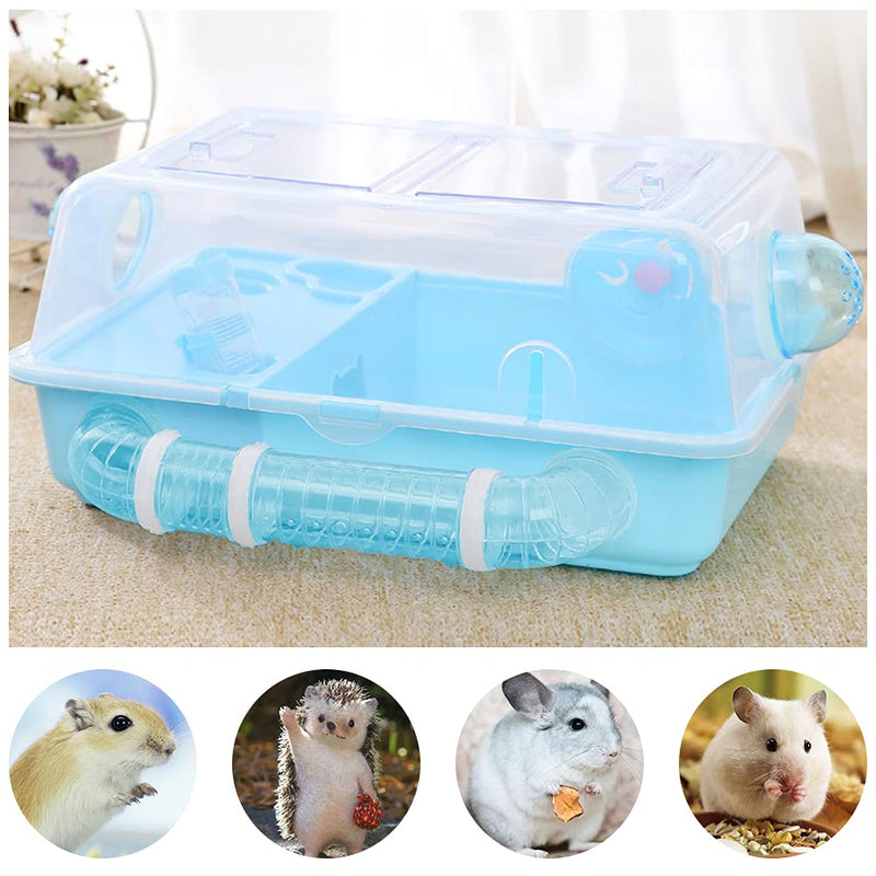 Hamster Tubes Set, PUDSIRN Transparent Hamster Cage Adventure External Pipe, Creative DIY Assorted Connection Tunnel Track Hamster Toys to Expand Space for Small Animals Like Hamster, Mouse-2.16In - PawsPlanet Australia