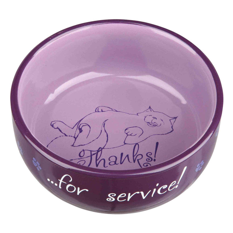 Trixie Cat bowl Thanks for Service, ceramic - PawsPlanet Australia