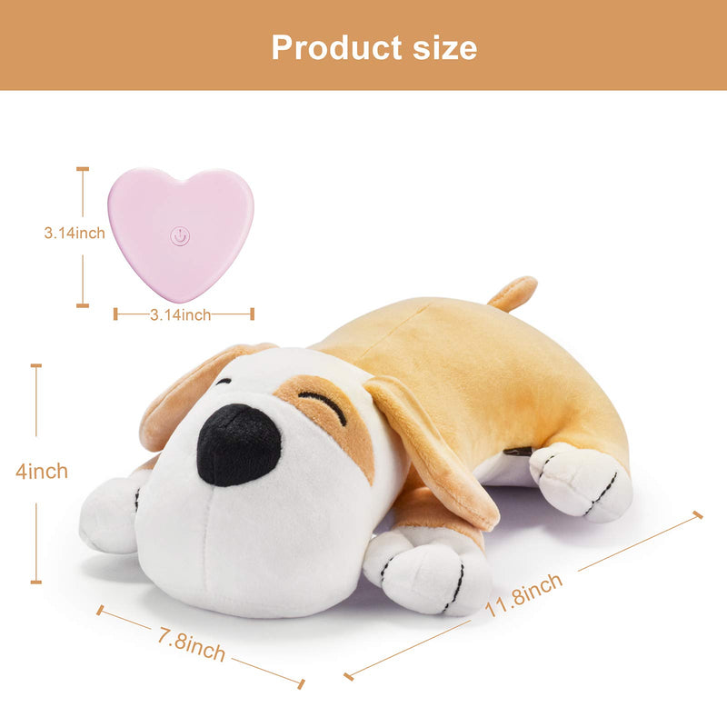 [Australia] - Moropaky Plush Dog Toy Heartbeat Puppy Toy to Separate Anxiety Relief for Puppy Calming Create Training Sleep Aid Behavioral Aid Dog Toys [ for Dogs Cats Pets ] 