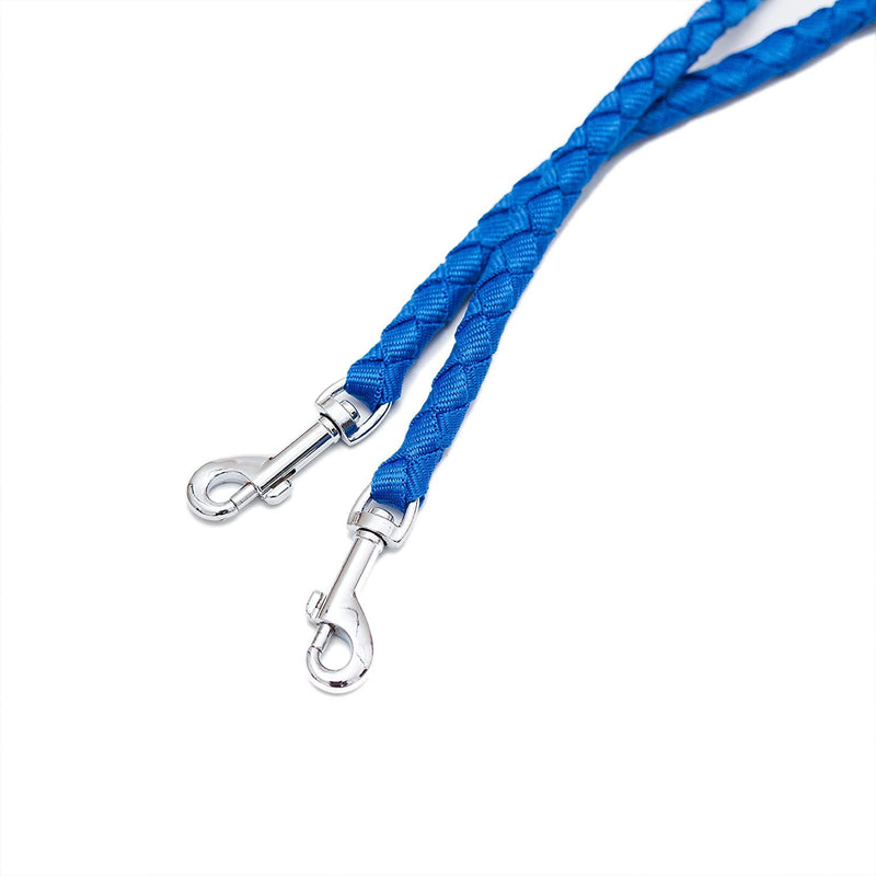 Locisne No Tangle Dual Dog leash for 2 Dogs Nylon 1.4m (Blue) Blue - PawsPlanet Australia