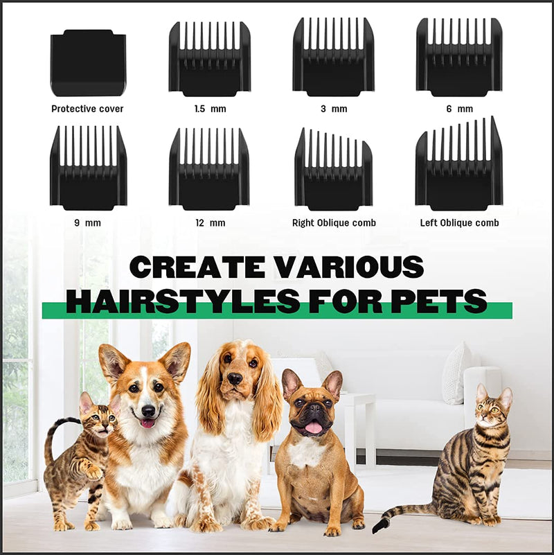 Baistom Dog Grooming Kit, Dog Clippers Trimmers for Small Dogs &Cats, Cordless Paw Clippers with 3 Turbo Speeds, Professional Animal Clippers Fast Charging - PawsPlanet Australia