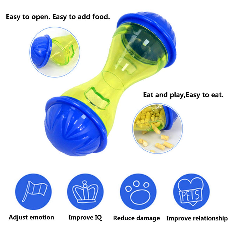 Yueser Dog Treat Ball, Dog Food Dispensing Ball Toy Tumbler Toy and Cat Food Dispenser Activity Snack Ball for Cats and Dog of All Ages - PawsPlanet Australia