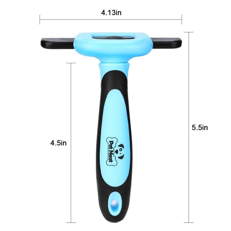 Pet Neat Pet Grooming Brush Effectively Reduces Shedding by Up to 95% Professional Deshedding Tool for Dogs and Cats Blue - PawsPlanet Australia